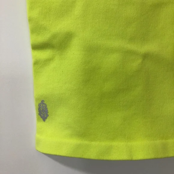 NEW Free People Seamless Crop Top Yellow - Picture 4 of 8